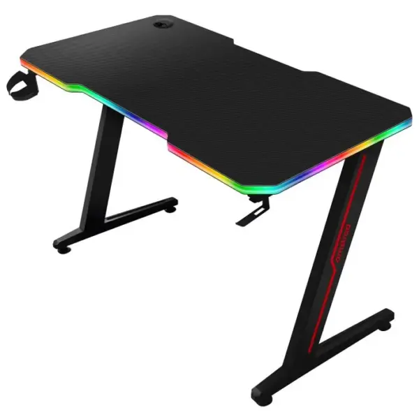 Bureau Informatique Gamer Ams-desk120z-led-nova Retroéclairage Rgb - Largeur 1m20 - Télécommande