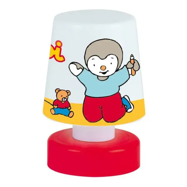 Veilleuse Poussoir Multicolore Tchoupi - 11.5 Cm