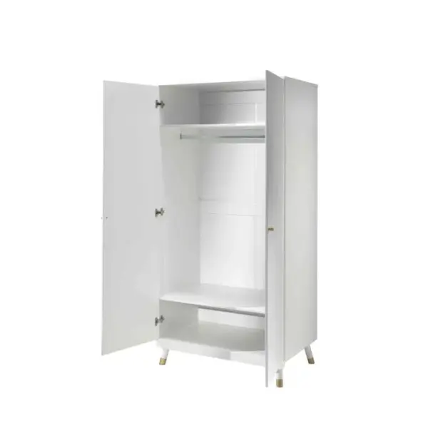 Armoire 2 Portes En Bois Blanc