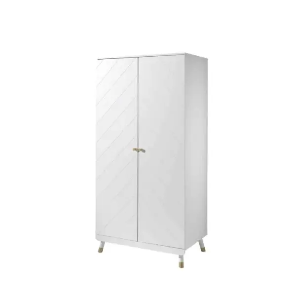 Armoire 2 Portes En Bois Blanc