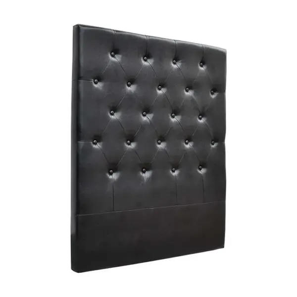 Tête De Lit Capitonnée déco - 99 Cm - Noir - En Pvc