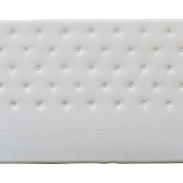 Tête De Lit Capitonnée déco - 169 Cm - Blanc - En Pvc