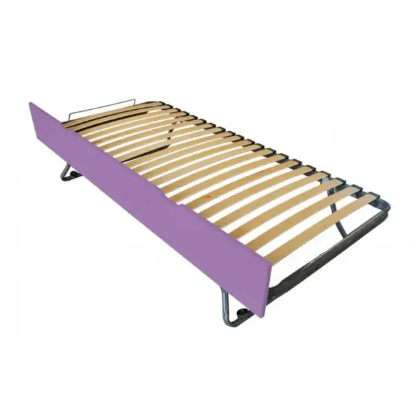 Tiroir Lit Sommier Relevable Pin, Couleur: Lilas, Dimensions: 90x190