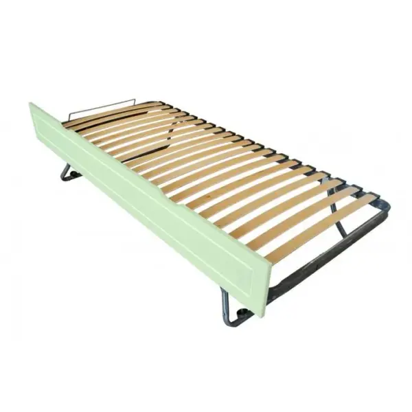 Tiroir Lit Sommier Relevable Pin, Couleur: Vert Pastel, Dimensions: 90x190