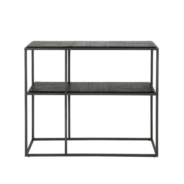 Teka - Console Bois Et Acier Noir L90