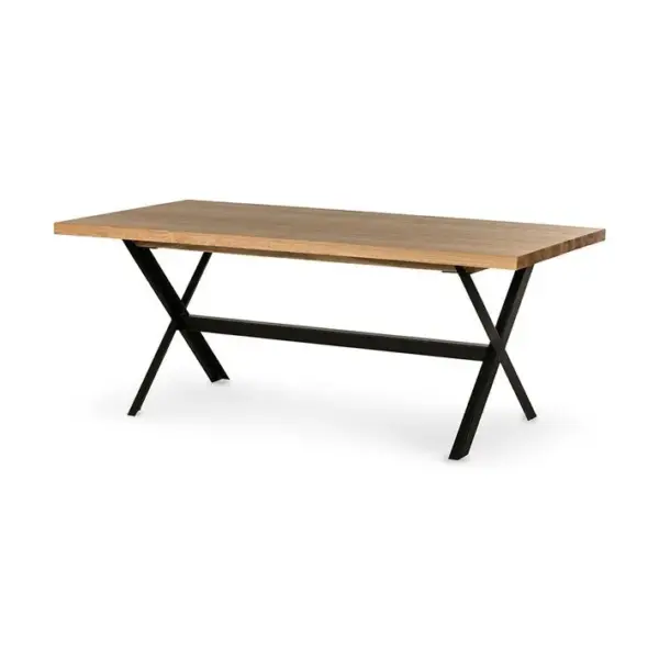 Giocoso - Table à Manger Extensible - Bois Et Métal - 4 à 10 Personnes