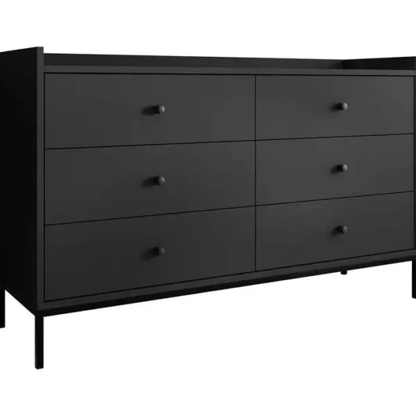 Filipo - Commode - Noir - 130 Cm