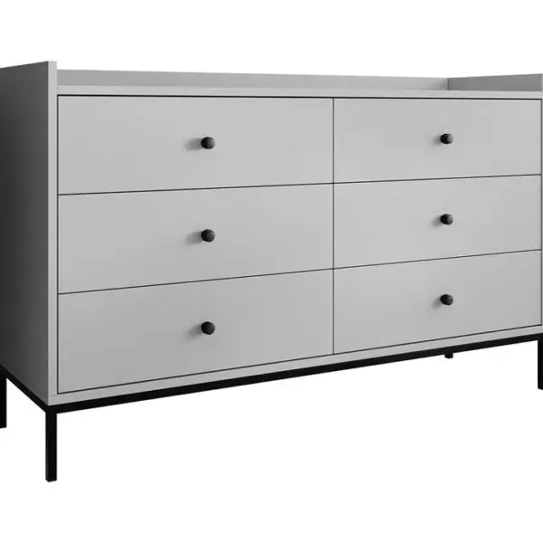 Filipo - Commode - Gris - 130 Cm