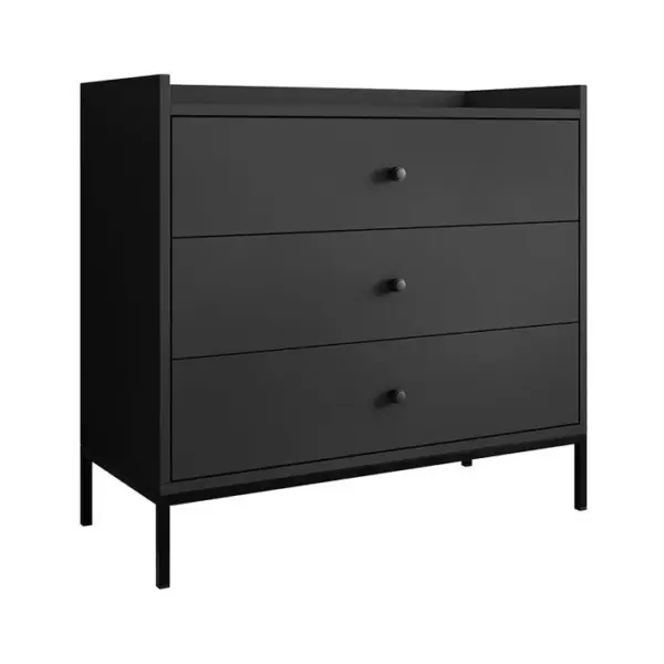 Filipo - Commode - Noir - 80 Cm