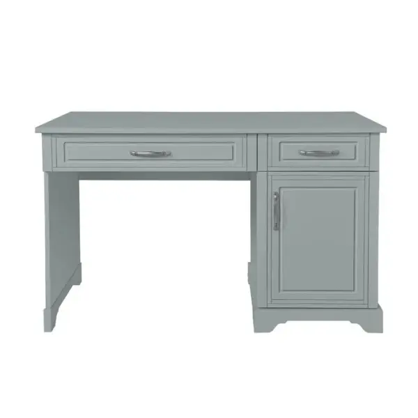 Bureau 2 Tiroirs 1 Porte Melody - Gris