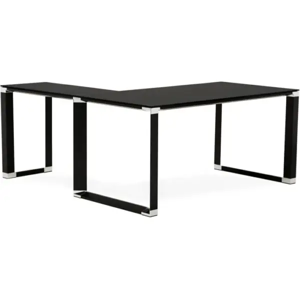 Bureau Angle Métal Noir 170x160x73cm