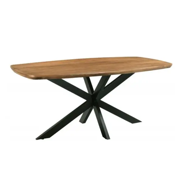 Skagen-table à Manger Ovale 8/10 Personnes, L.230 Cm, Manguier Massif