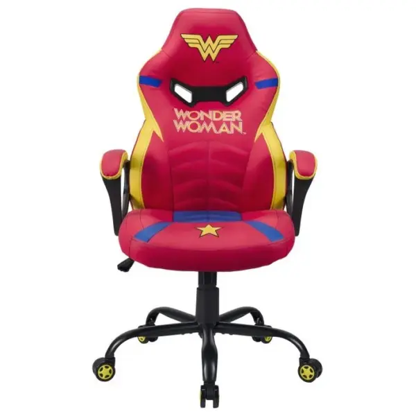 Chaise Gaming Wonder Woman , Fauteuil Gamer Rouge Taille S/m