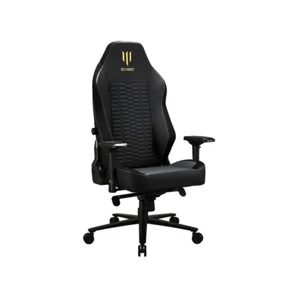 Fauteuil Gamer Apollon Classic Gold, Chaise Gaming Noir Taille Xl