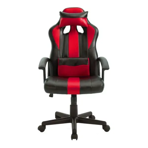 Fauteuil De Bureau Gamer Noir Et Rouge Crash