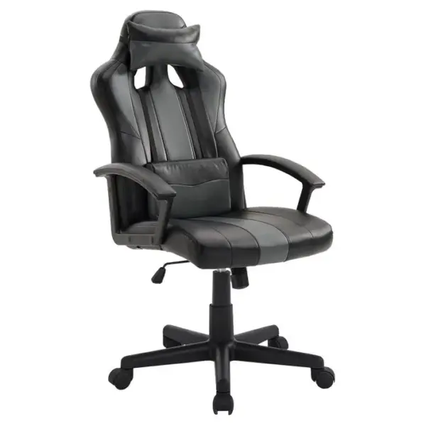 Fauteuil De Bureau Gamer Noir Et Gris Crash