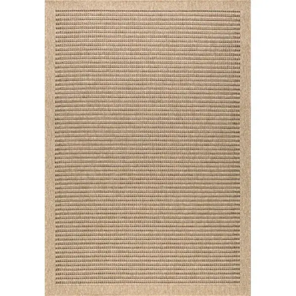 NAZAR Tapis De Salon Intérieur Extérieur Rectangle Nature Aspect Jute Marron 60x180cm