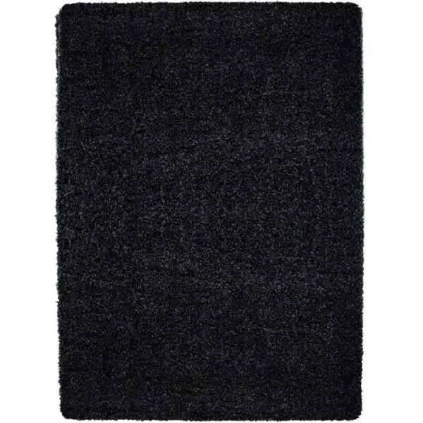 Shaggy - Tapis Uni à Poils Longs - Anthracite 240 X 340 Cm