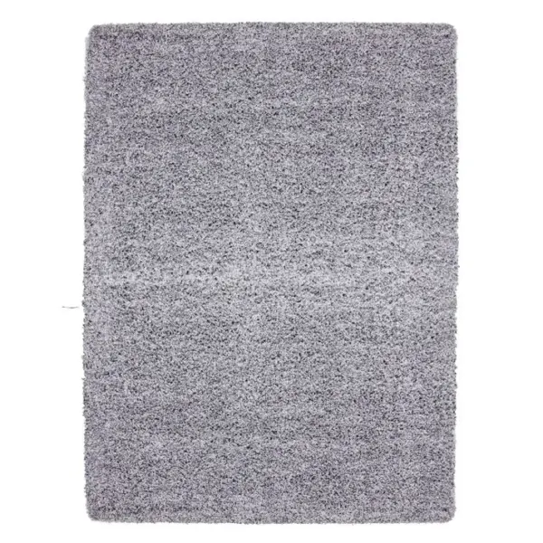 Shaggy - Tapis Uni à Poils Longs - Gris Clair 160 X 230 Cm