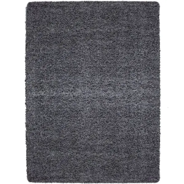 Shaggy - Tapis Uni à Poils Longs - Gris 120 X 170 Cm