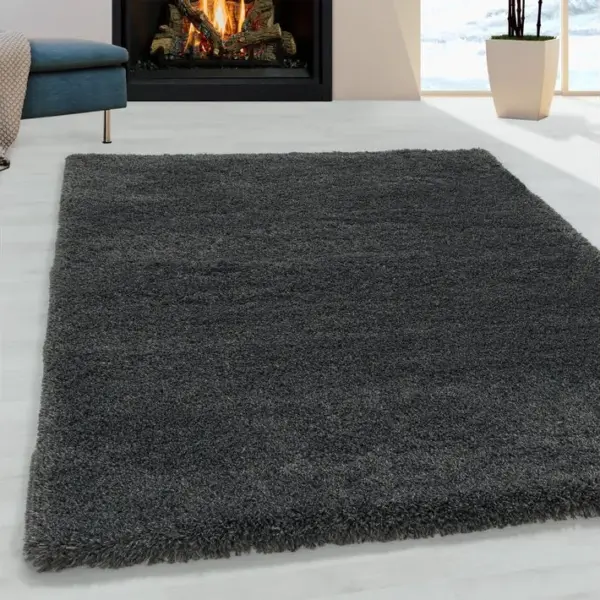 Moelleux - Tapis Cosy à Poils Longs - Gris 200 X 290 Cm