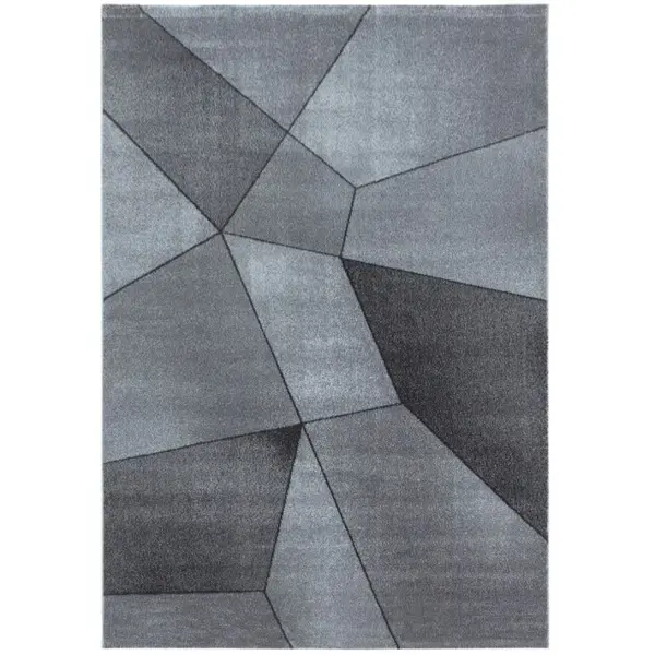 Marbre - Tapis Effet Marbre - Gris 200 X 290 Cm