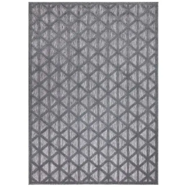 STUDIO DECO Tapis Intérieur/extérieur à Motif Relief 3d Anthracite 280x380cm