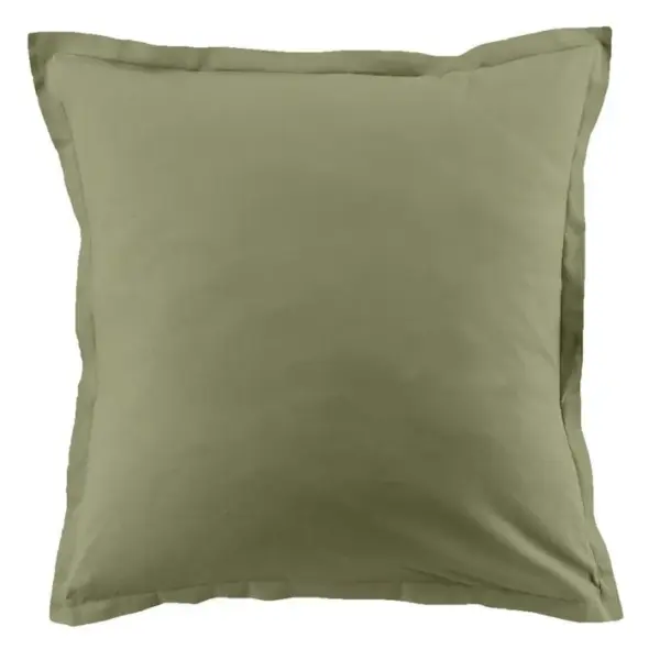 Lot De 2 Taies Doreiller 63x63 Cm Coton 57 Fils Verveine