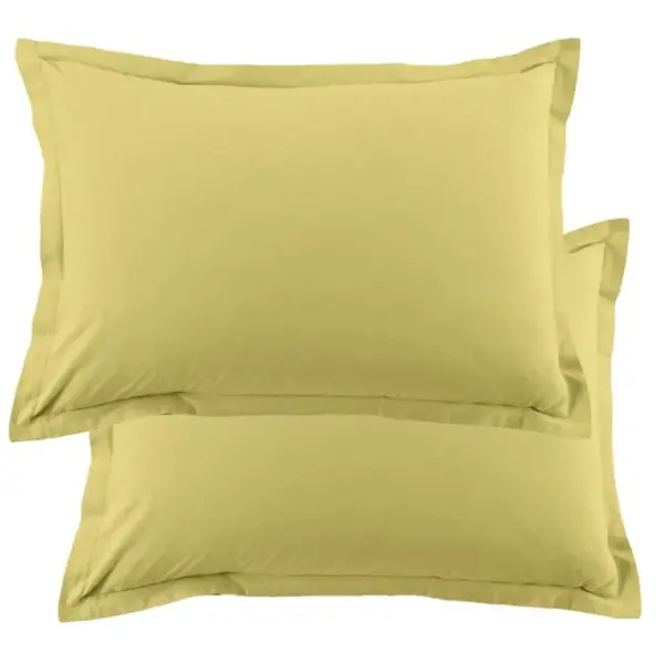 Lot De 2 Taies Doreiller 50x70 Cm Coton 57 Fils Gold