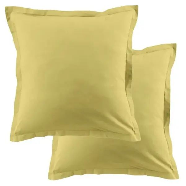 Lot De 2 Taies Doreiller 63x63 Cm Coton 57 Fils Gold