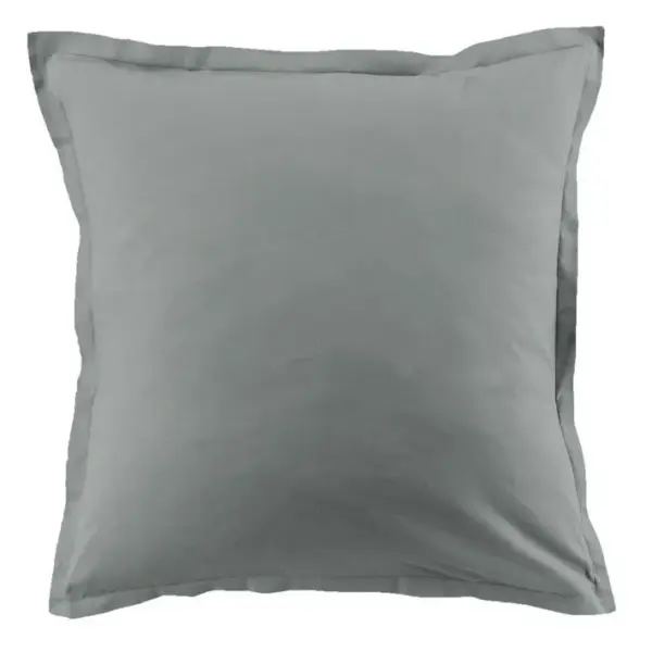 Lot De 2 Taies Doreiller 63x63 Cm Coton 57 Fils Silver