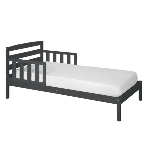 Pack Lit Enfant Avec Matelas Misuna Gris 70x140 Cm