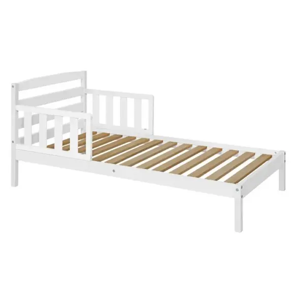 Pack Lit Enfant Avec Matelas Misuna Blanc 70x140 Cm