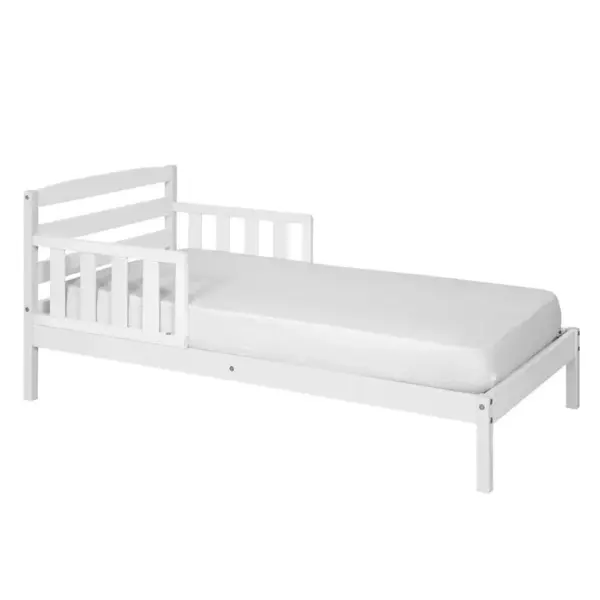 Pack Lit Enfant Avec Matelas Misuna Blanc 70x140 Cm