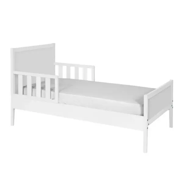 Pack Lit Enfant Avec Matelas Tina Blanc 70x140 Cm