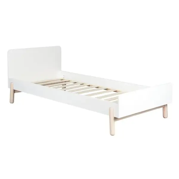 Pack Lit Avec Matelas Gabby Blanc 90x190 Cm