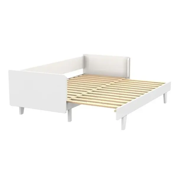 Pack Lit Gigogne Avec Matelas Capri Blanc 80x200 Cm