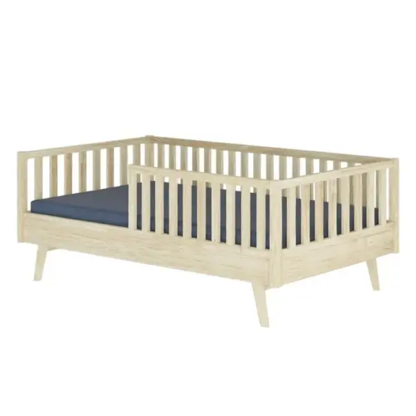 Pack Lit Enfant Montessori Avec Matelas 90x190 Cm Romeo Bois