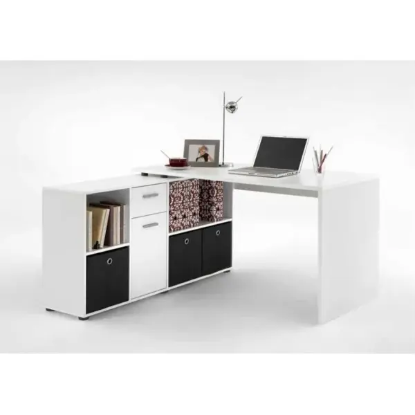 Bureau Dangle Réversible oxela 135cm Blanc