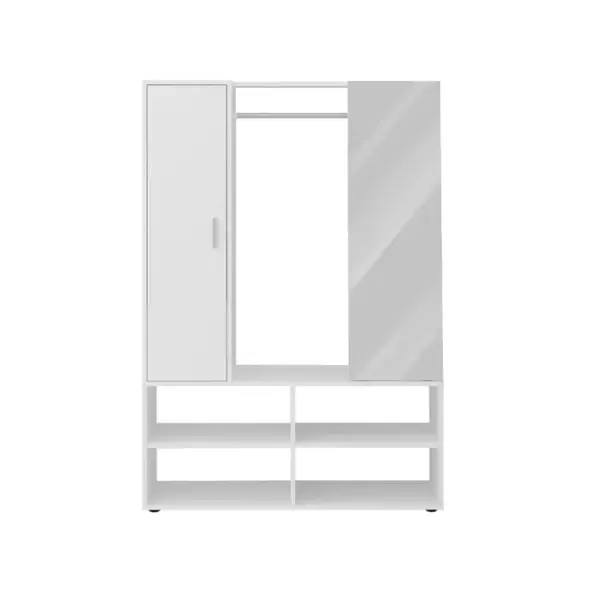 Penderie Dentrée 1 Porte 1 Miroir Auma - L105 X H151,3 Cm