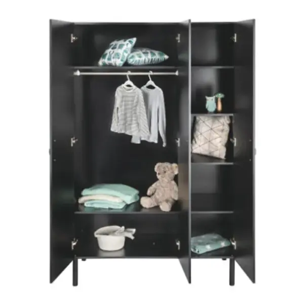 Armoire 3 Portes Melody Noir