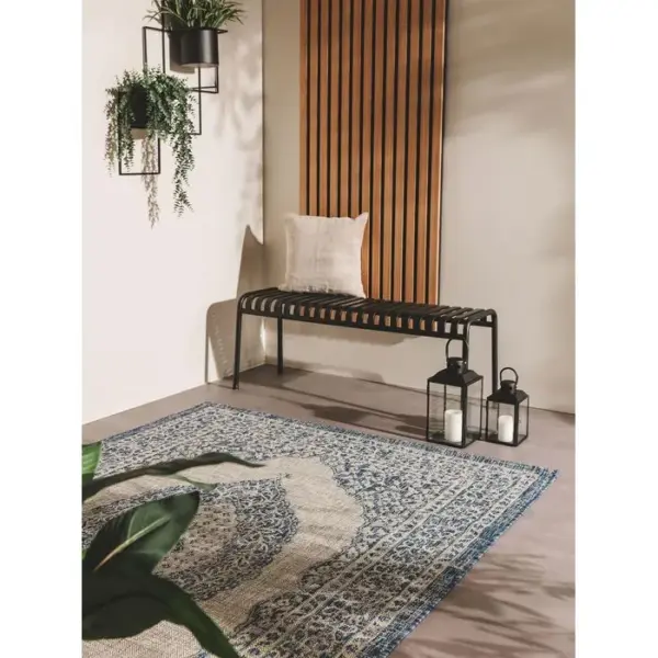 BENUTA Tapis D'extérieur et Intérieur Cleo Bleu 200x290 Cm