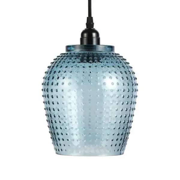 Lampe Suspension En Verre riva 27cm Bleu