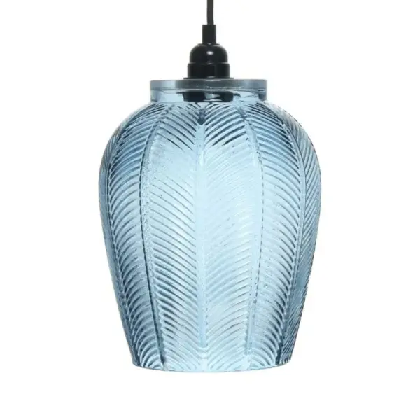 Lampe Suspension Design bianca 34cm Bleu