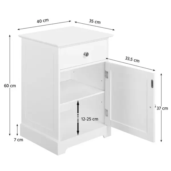 Lot De 2 Tables De Chevet Avec Tiroir Table De Nuit Carrée Avec Tablette