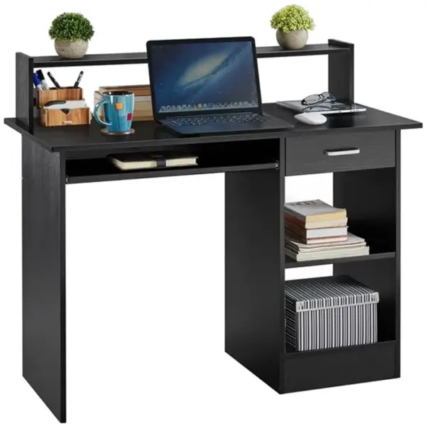 Bureau Informatique Table Pour Étude Noir