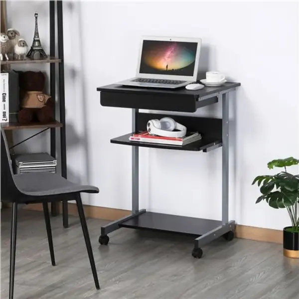 Table Informatique Bureau Dordinateur 56 X 51 X 79 Cm Noir