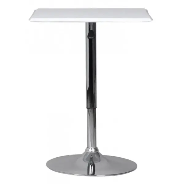 Table De Bar Haute 83 - 104 Cm Table De Bistro Réglable En Hauteur Carré