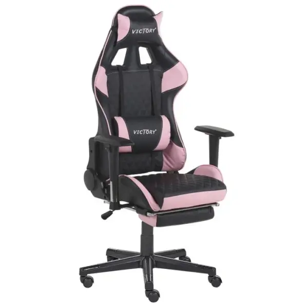 Siège De Gaming Cuir Pu Rose Victory