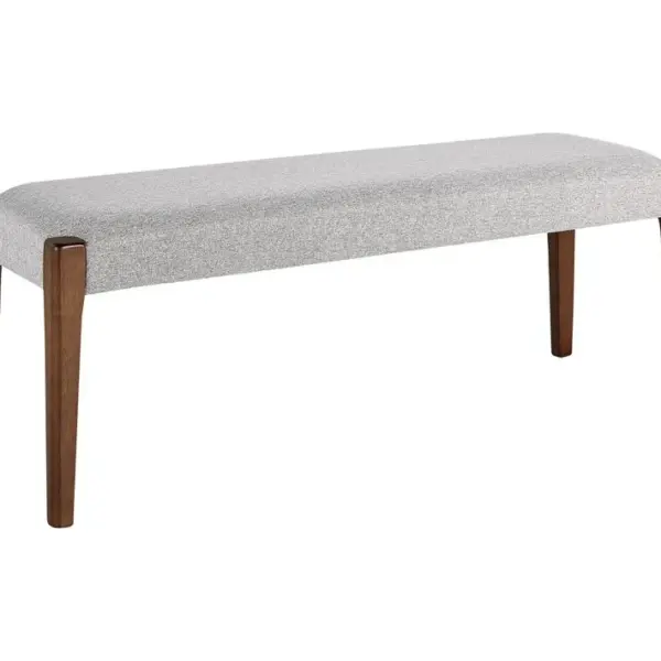 Banquette En Tissu Gris Clair Elyria